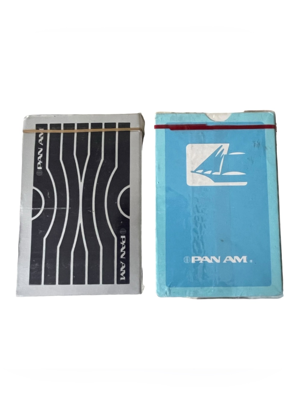 Vintage Pan Am Airline Playing Cards Sealed Decks Lot of 2 Collectible